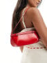 Фото #1 товара ASOS DESIGN shoulder bag with buckle detail in red