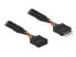 Фото #1 товара Delock 0.25m 2xUSB2.0 - 0.25 m - USB 2.0 - Male/Female - 480 Mbit/s - Black