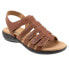 Фото #2 товара Trotters Tiki Laser T2322-215 Womens Brown Extra Wide Slingback Sandals Shoes 8