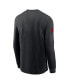 Фото #3 товара Men's Black San Francisco 49ers Sideline Performance Long Sleeve T-Shirt