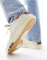 PS Paul Smith Cosmo perforated red spoiler leather trainers in off white