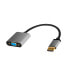 LogiLink CDA0109 - DisplayPort - VGA - 0.15 m - Black - Grey