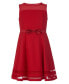 ფოტო #4 პროდუქტის Big Girls Illusion Mesh Bow Front Dress