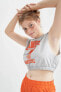 Loose Fit Baskılı Crop Spor Atle U9916az21hs