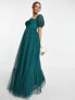 Фото #4 товара Anaya With Love tie back dress in emerald green