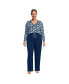 Фото #3 товара Women's Plus Size Cozy 2 Piece Pajama Set - Long Sleeve Top and Pants