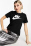 Essantial Icon Futura Standart Kesim Siyah Kadın Spor Tişört