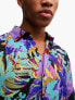 ASOS DESIGN relaxed shirt in bright floral print
