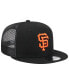 Men's Black San Francisco Giants Team Color Trucker 9FIFTY Snapback Hat