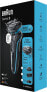 Фото #6 товара Электробритва Braun Series 6 60-N4820cs для мужчин с подставкой для зарядки, 2 насадками EasyClick, серого цвета