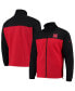 ფოტო #8 პროდუქტის Men's Black, Scarlet Nebraska Huskers Flanker III Fleece Team Full-Zip Jacket