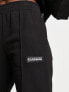 Napapijri Morgex premium tonal logo oversized joggers in black