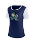 ფოტო #3 პროდუქტის Women's Navy Notre Dame Fighting Irish Carver T-shirt