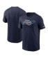 Фото #1 товара Men's Navy Tennessee Titans Essential Local Phrase T-shirt