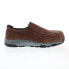 Фото #1 товара Nautilus Carbon Toe SD10 Slip On N1657 Mens Brown Athletic Work Shoes
