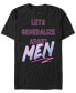 Фото #1 товара Men's Lets Generalize About Men Short Sleeve T- shirt