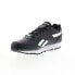Фото #8 товара Reebok Rewind Run Mens Black Synthetic Lace Up Lifestyle Sneakers Shoes
