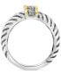 ფოტო #5 პროდუქტის EFFY® Diamond Triple Row Statement Ring (1/6 ct. t.w.) in Sterling Silver & 18k Gold