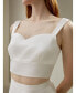 Фото #1 товара Women's Amaranth Sleeveless Silk Tank for Women