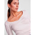 Фото #6 товара PIECES Tania Long Sleeve V Neck T-Shirt