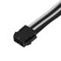 SilverStone EPS 8-Pin zu EPS/ATX 4+4-Pin Kabel, 300mm - schwarz/weiß