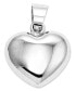 ფოტო #1 პროდუქტის 14k White Gold Charm, Puffed Heart Charm