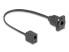 Delock D-Typ RJ10 Kabel Buchse zu schwarz 30 cm - Cable - Digital