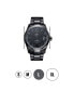 Фото #4 товара Men's Bond Diamond (1/10 ct.t.w.) Black Ion-Plated Stainless Steel Watch