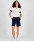 ფოტო #1 პროდუქტის Women's Hollywood Mid Rise Dot Print Shorts
