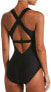 Фото #2 товара Nike 266179 Woman Black Essential Cross-Back One-Piece Swimsuit Size Small