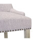 Фото #15 товара 29" Linen Tufted Buttons Upholstered Wingback Bar Stool (Set of 3)