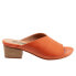 Softwalk Parker S2003-840 Womens Orange Narrow Leather Heeled Sandals Shoes