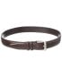 Savile Row Double Leather Belt Men's Brown 38