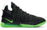 Nike Lebron 18 防滑耐磨 中帮 实战篮球鞋 男款 黑绿白 国内版 / Баскетбольные кроссовки Nike Lebron 18 CQ9284-005