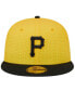 Фото #3 товара Men's Gold, Black Pittsburgh Pirates 2023 City Connect 59FIFTY Fitted Hat