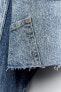 Фото #6 товара Укороченная джинсовая куртка z1975 patchwork ZARA