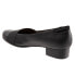 Trotters Melinda T1862-013 Womens Black Narrow Leather Loafer Flats Shoes 6.5