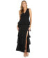 ფოტო #1 პროდუქტის Women's Multi-Tiered Side-Slit Gown