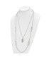 ფოტო #1 პროდუქტის Leaf Pendant on 25.5 inch Double Strand Cable Chain Necklace