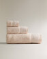 Фото #3 товара Cotton bath towel with linen border