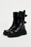 Lace-up ankle boots with buckles