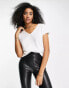 Фото #3 товара AllSaints Emelyn Tonic v-neck t-shirt in white