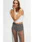 Women's Shimmering Threaded Mesh Pants