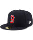 Men's Navy Boston Red Sox National Baseball Hall of Fame 59FIFTY Fitted Hat Синий, 7 1/2 - фото #2