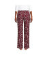 Фото #2 товара Women's Print Flannel Pajama Pants