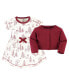 Фото #1 товара Baby Girls Baby Organic Cotton Dress and Cardigan 2pc Set, Winter Woodland