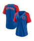 Фото #2 товара Women's Royal Chicago Cubs Ultimate Style Raglan V-Neck T-shirt