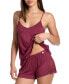 Фото #4 товара Women's 2-Pc. Lace-Trim Cami Pajamas Set