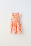 Фото #2 товара Платье с контрастным принтом «апельсины» ZARA