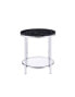 Фото #5 товара Virlana End Table, Faux Black Marble & Chrome Finish